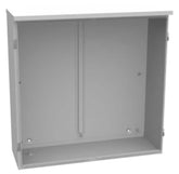 363612-CT3R - 36X12X36 Hinge Cover Type 3R Steel No Knockouts Ansi 61 Gray Double Doors Padlocking 3PT Handle Back Panel Weld Studs Drip Shield No Center Post
